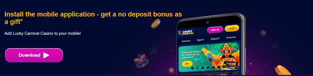 no deposit bonus - lucky carnival