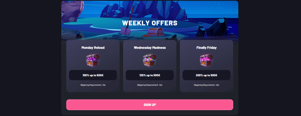 seven casino - weekly offer