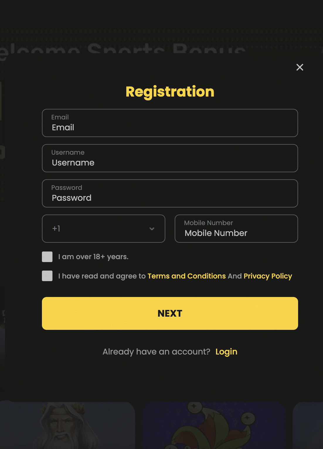 Royal Fortune Registration