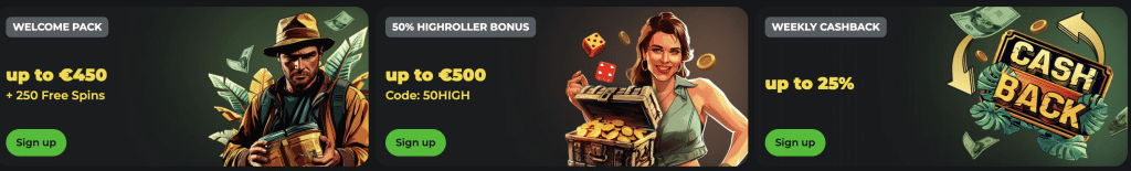 jackpot raider welcome bonus