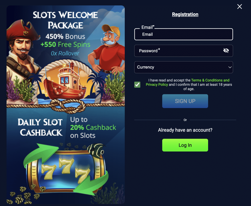 Jawbets register